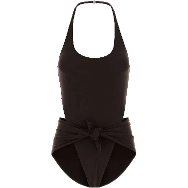 KNOT SWIMSUIT BONDED JERSEY