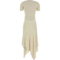 BELTED DRESS FLUID JERSEY