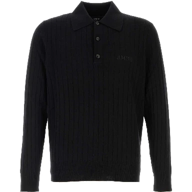 AMIRI SOFT RIB KNIT POLO