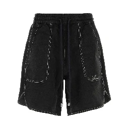 SCRIPT LINEN GD SHORT