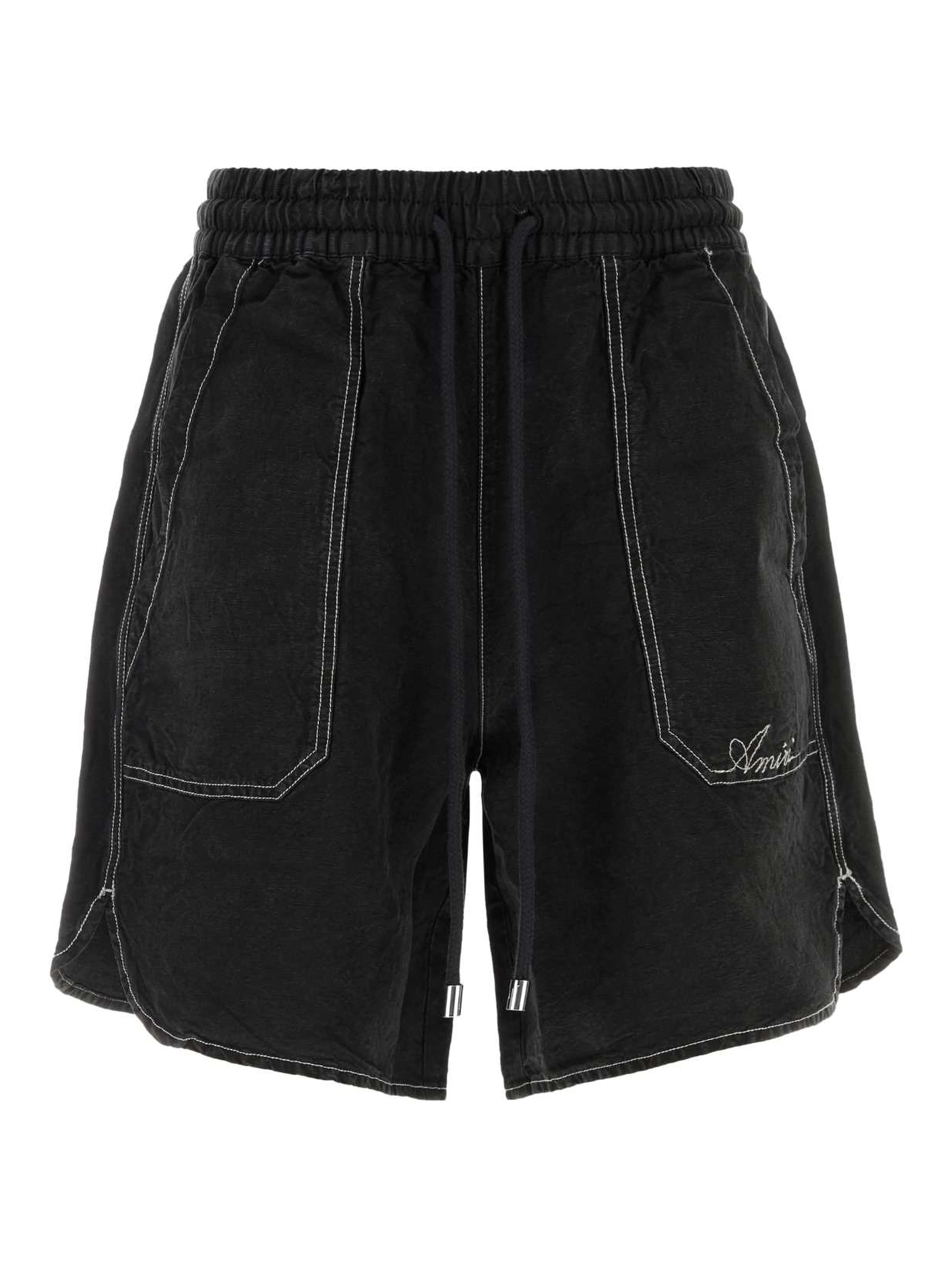 SCRIPT LINEN GD SHORT