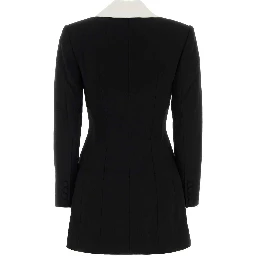 BLACK TAILORED BLAZER MINI DRESS