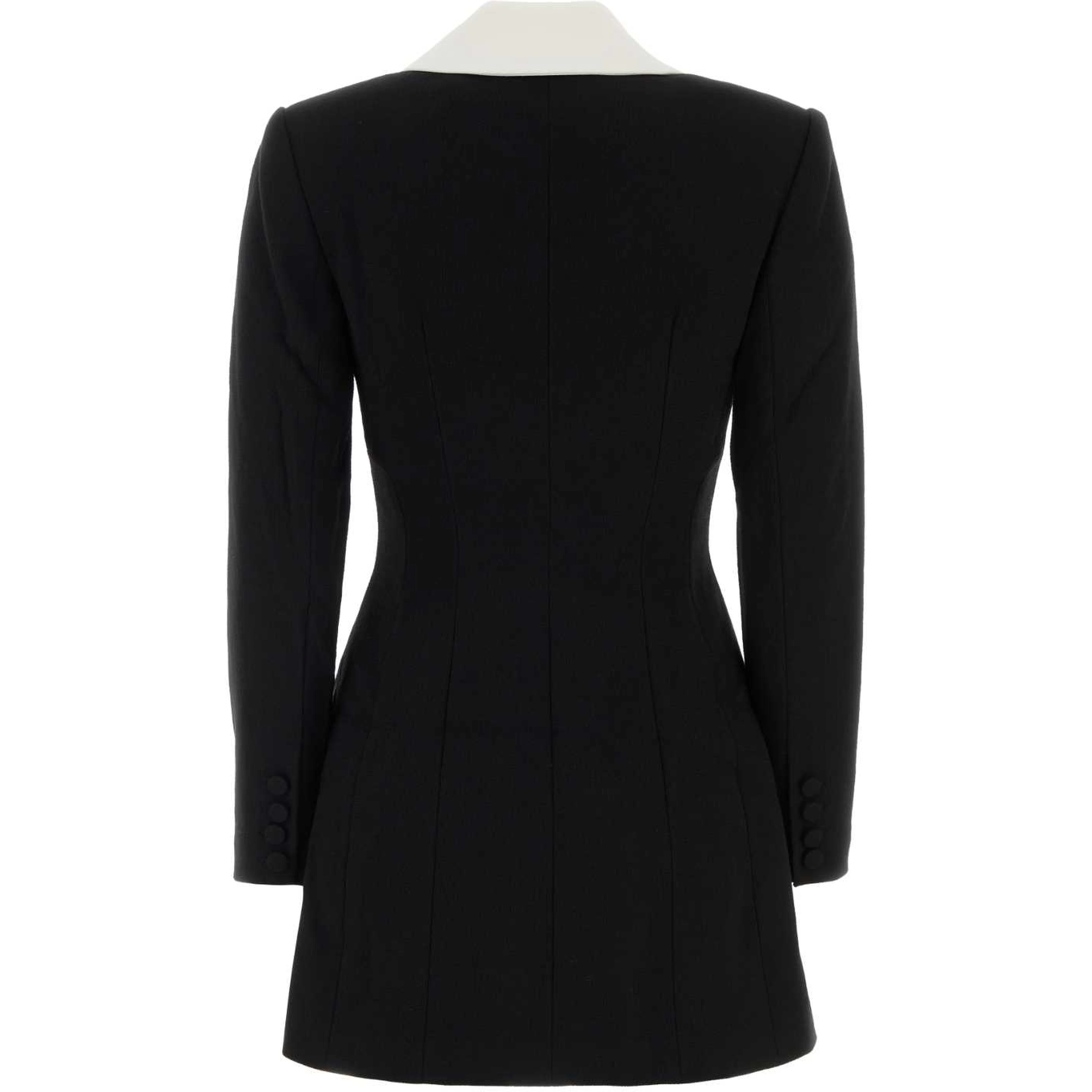 BLACK TAILORED BLAZER MINI DRESS