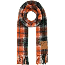 Compact Wool Scarf Checks