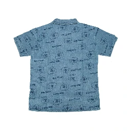 PICKLE THE DOG ALL OVER DENIM SHIRT