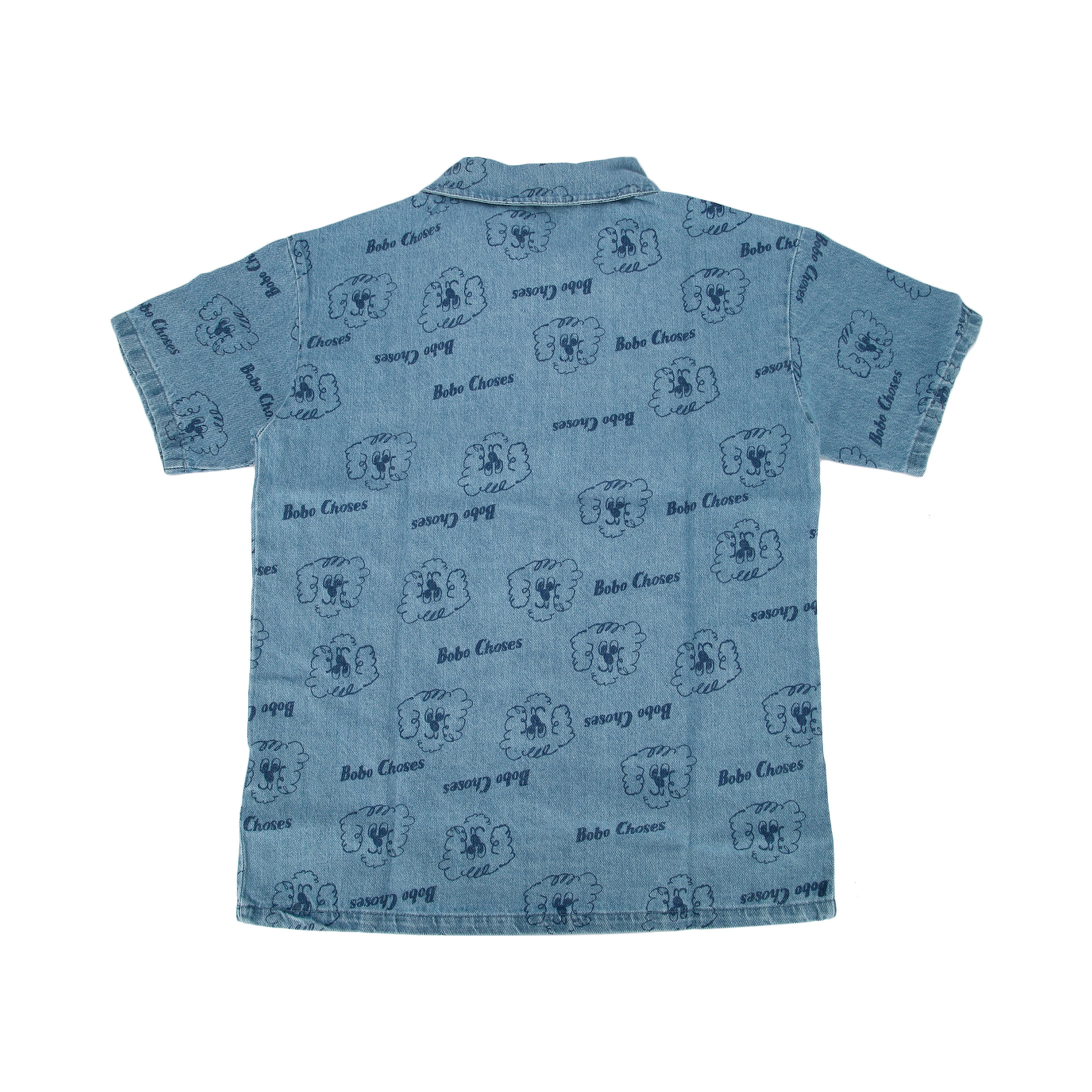 PICKLE THE DOG ALL OVER DENIM SHIRT