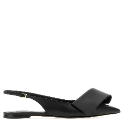 TWISTED RIBBON FLAT SLINGBACK