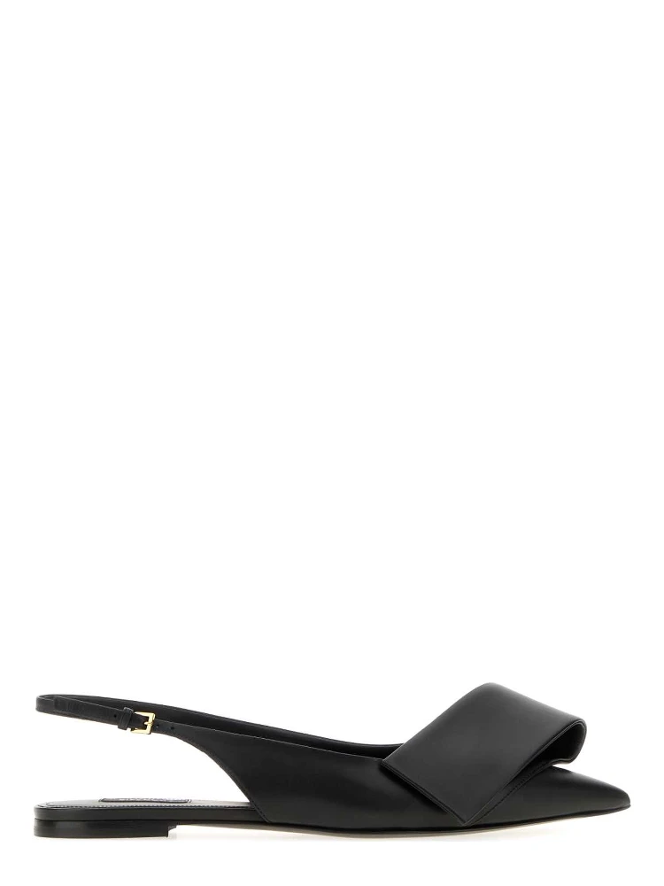 TWISTED RIBBON FLAT SLINGBACK