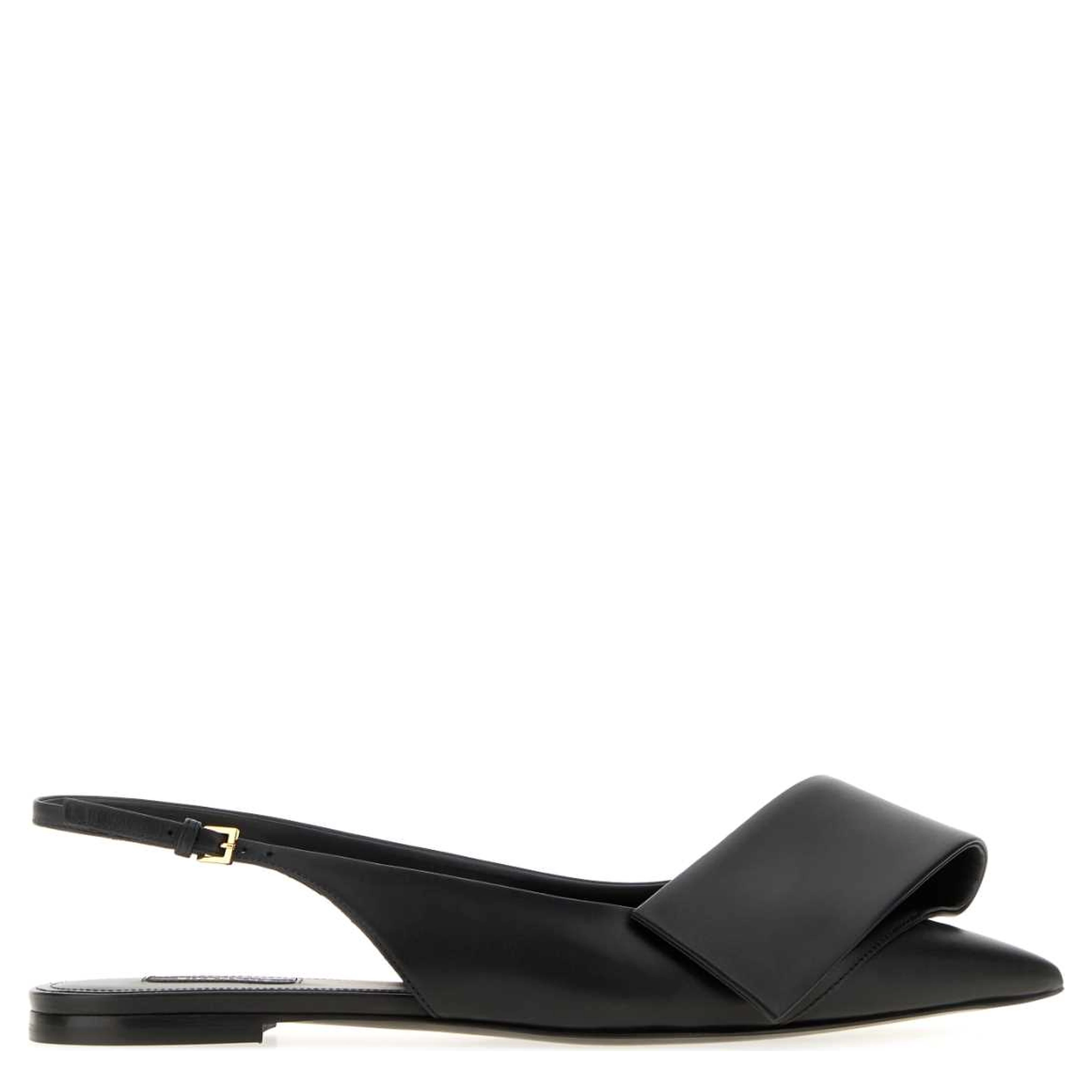 TWISTED RIBBON FLAT SLINGBACK