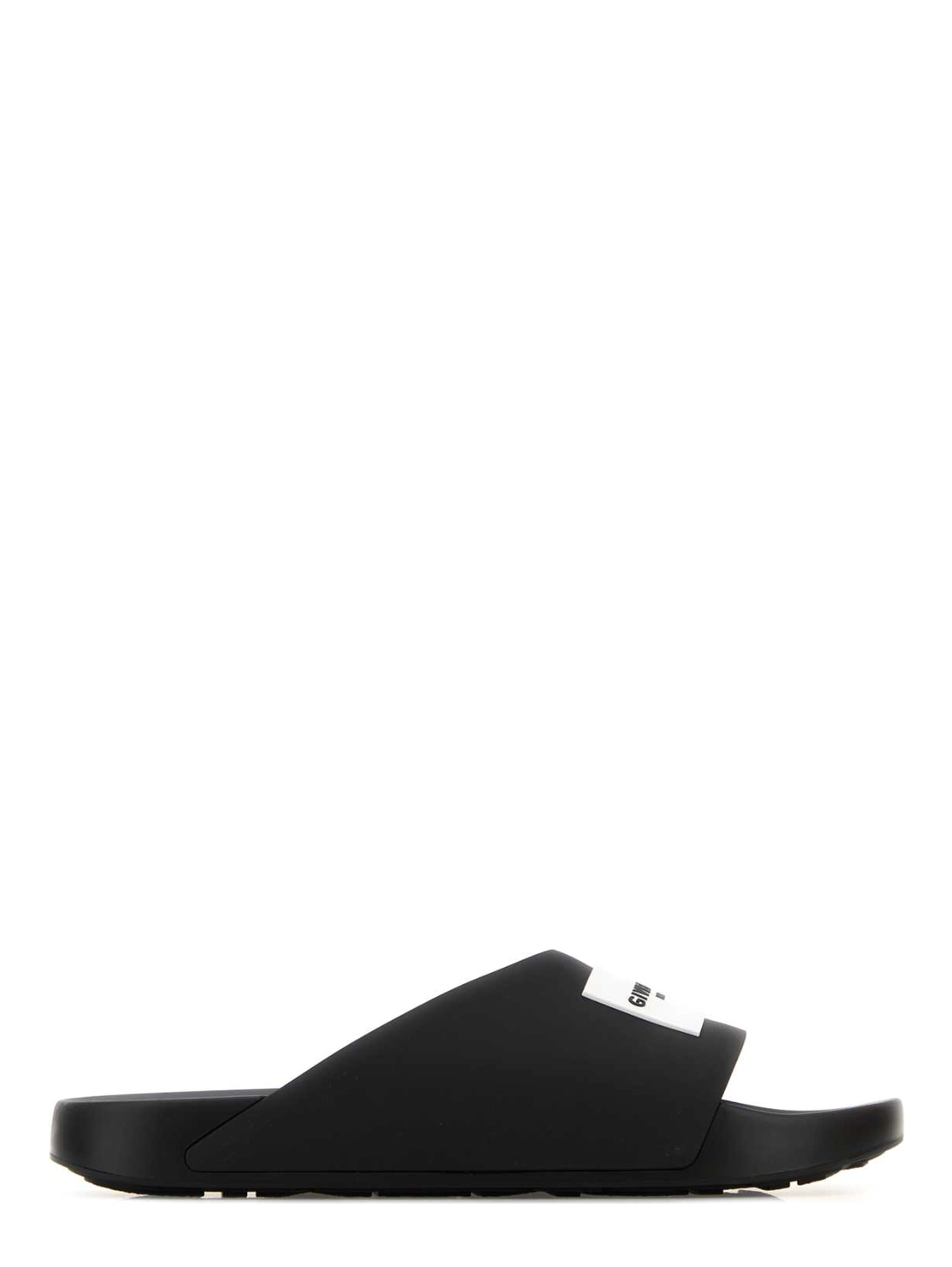 LABEL SLIDE FLAT SANDAL