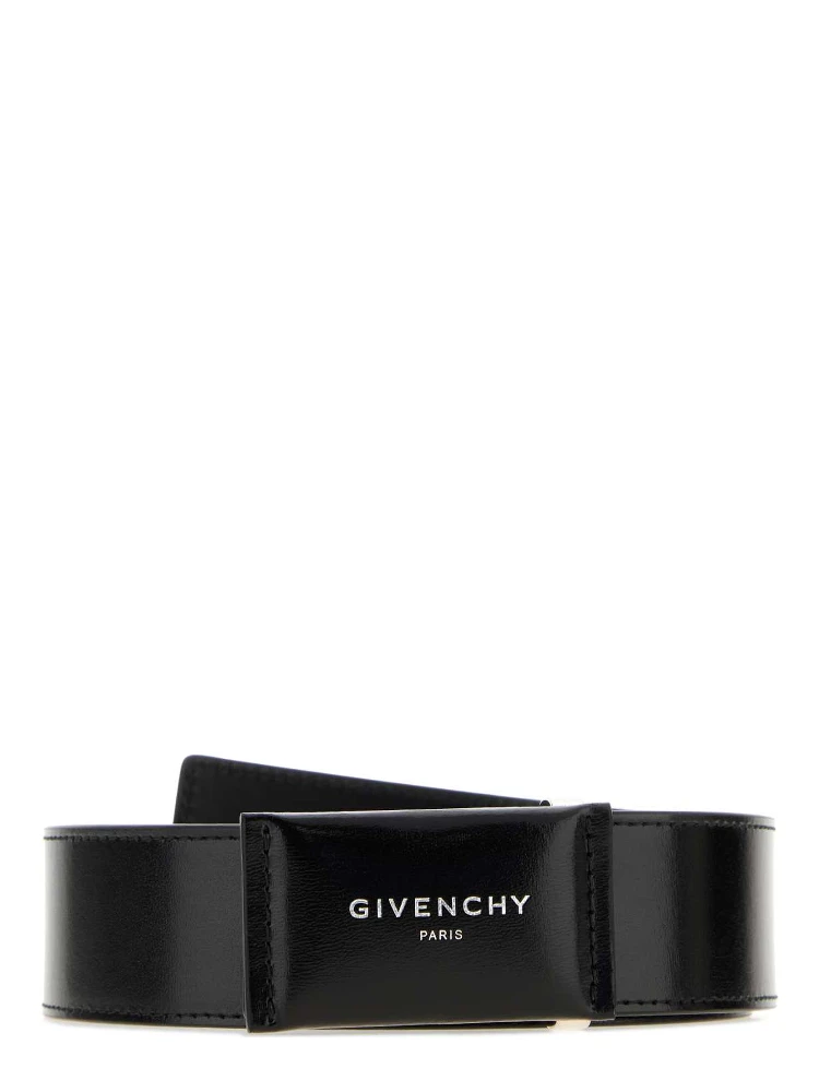 LEATHER ANTIGONA PLAQUE BELT 40MM