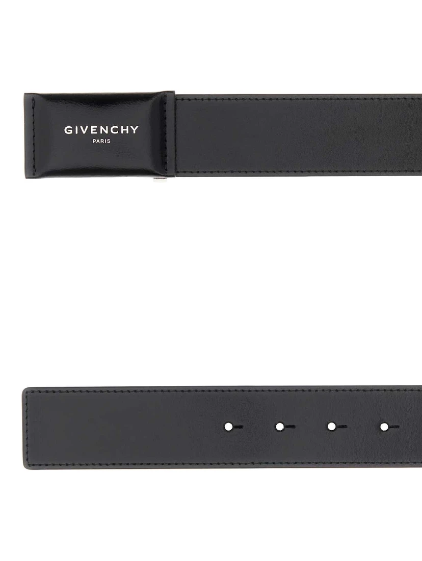 LEATHER ANTIGONA PLAQUE BELT 40MM