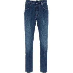 STRAIGHT FIT DENIM PANTS