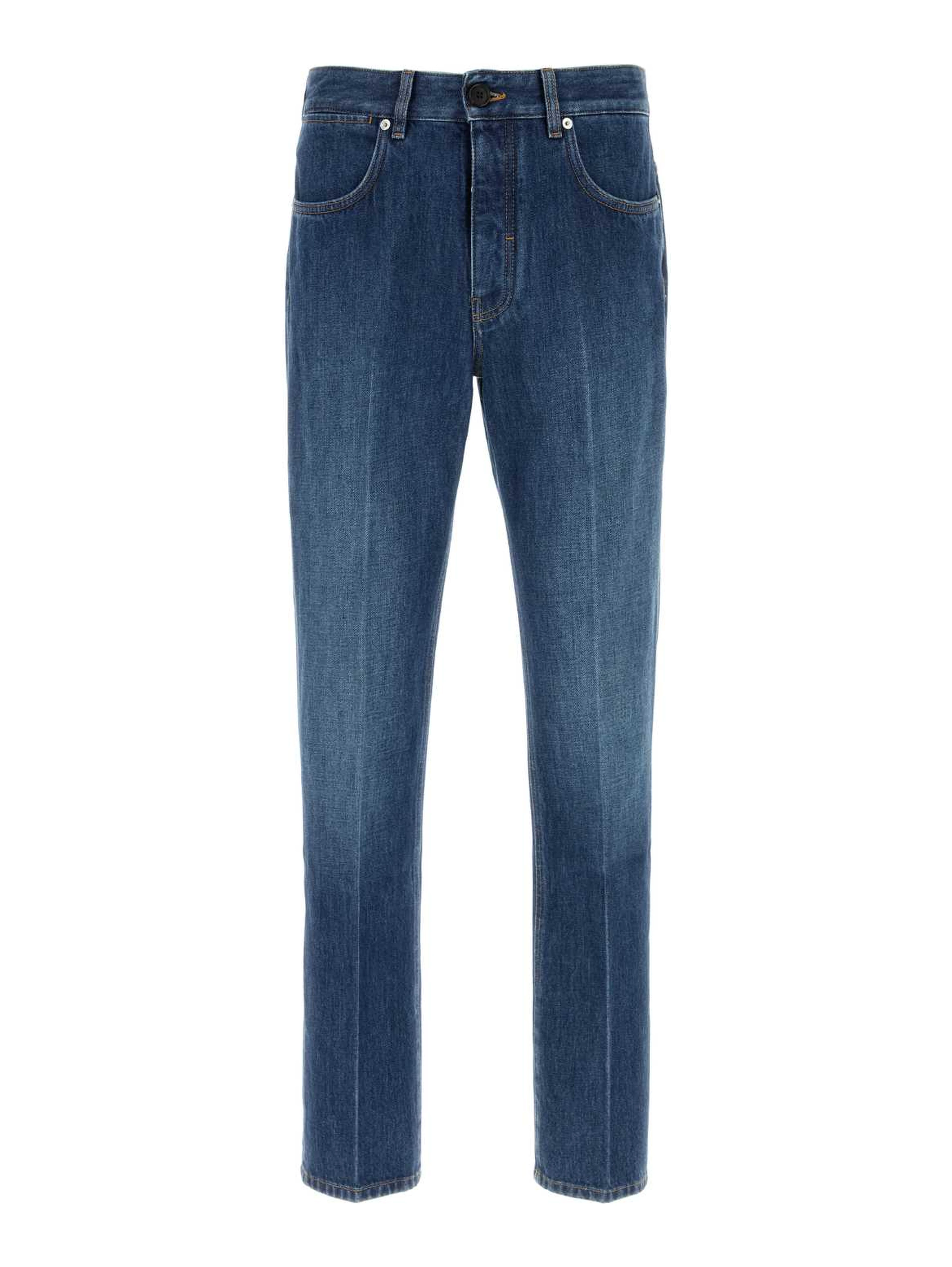 STRAIGHT FIT DENIM PANTS