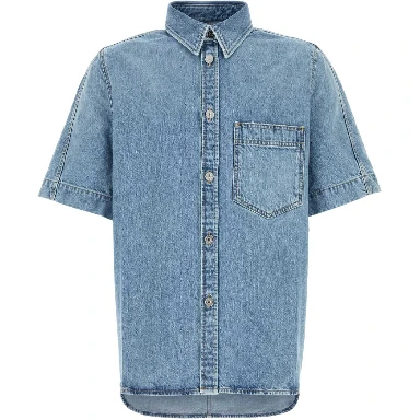 SHORT SLEEVES DENIM SHIRT