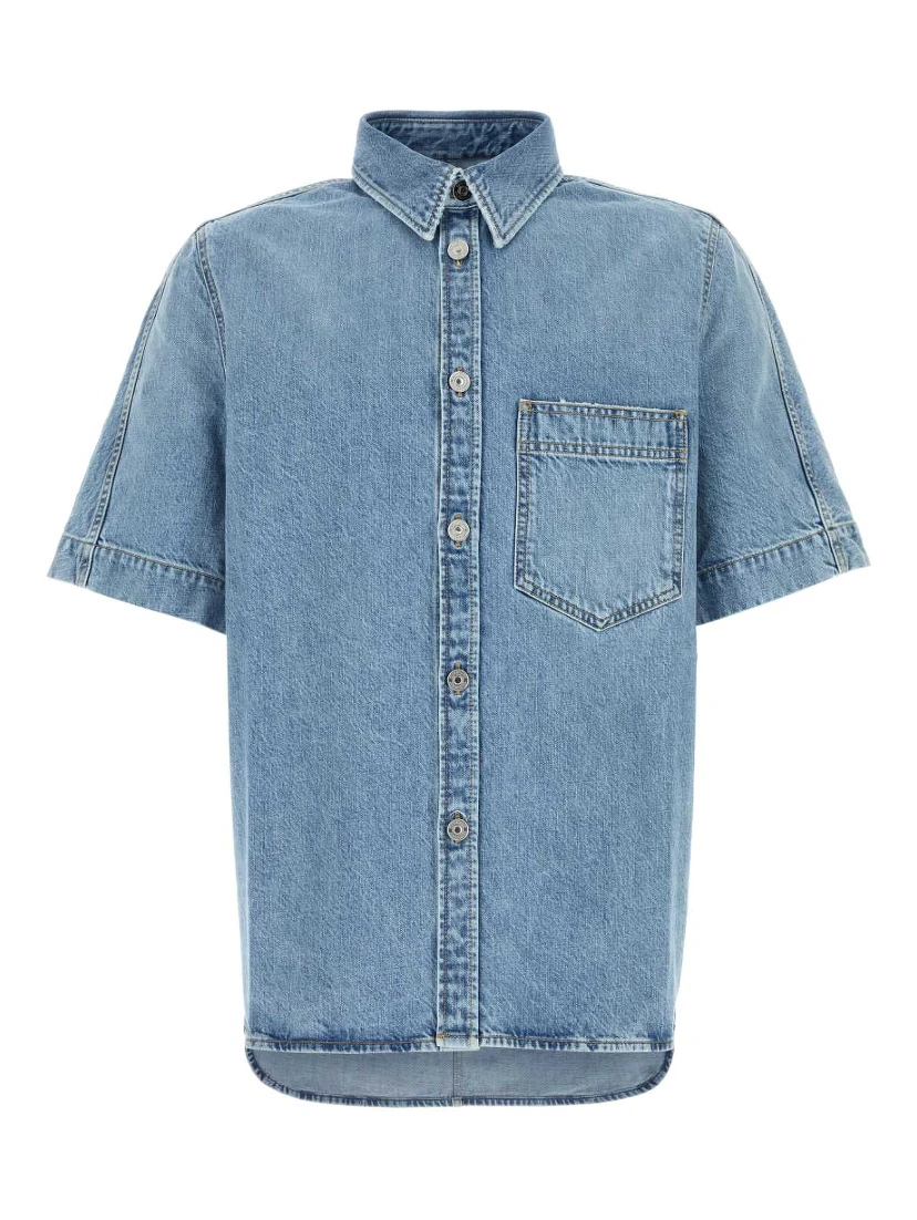 SHORT SLEEVES DENIM SHIRT