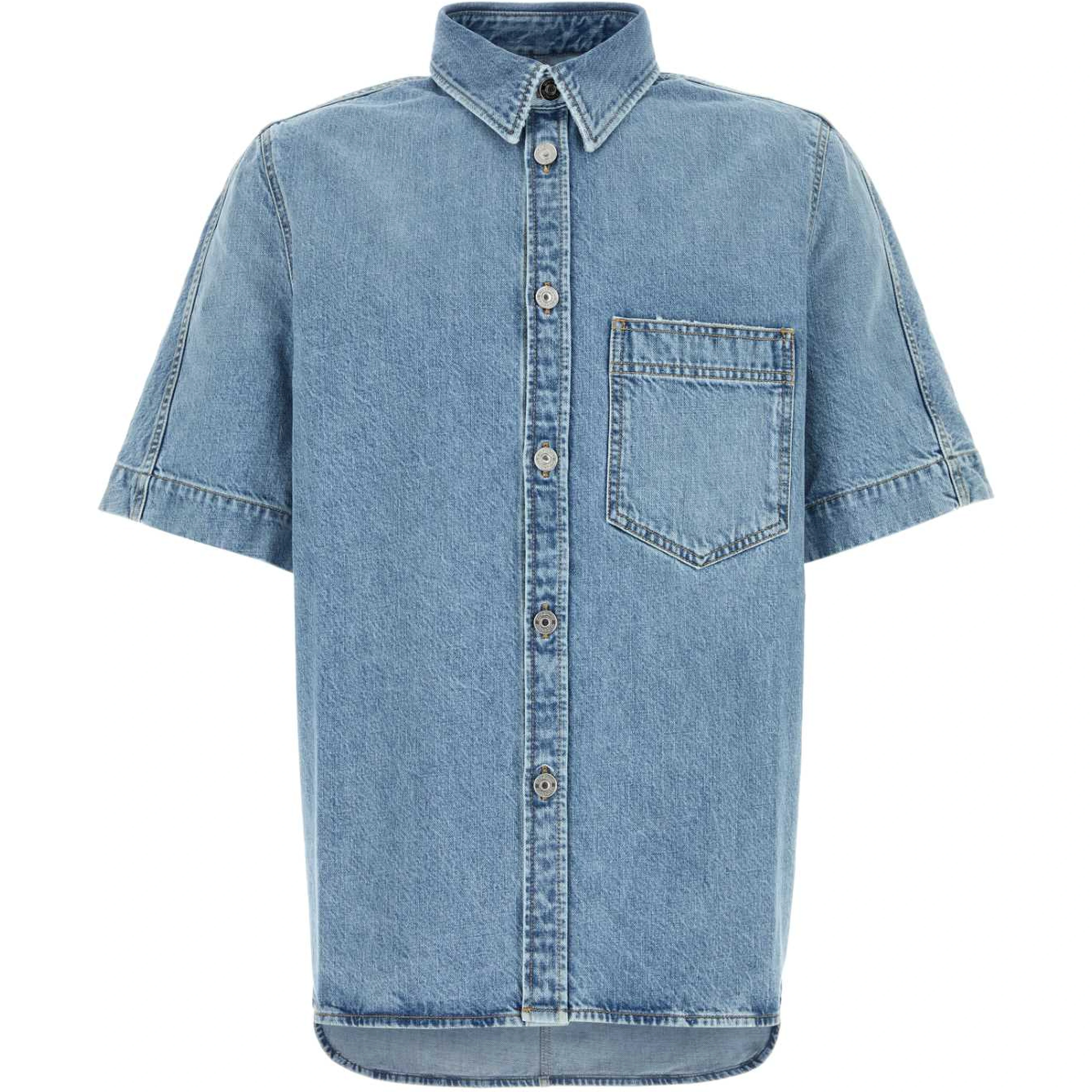 SHORT SLEEVES DENIM SHIRT