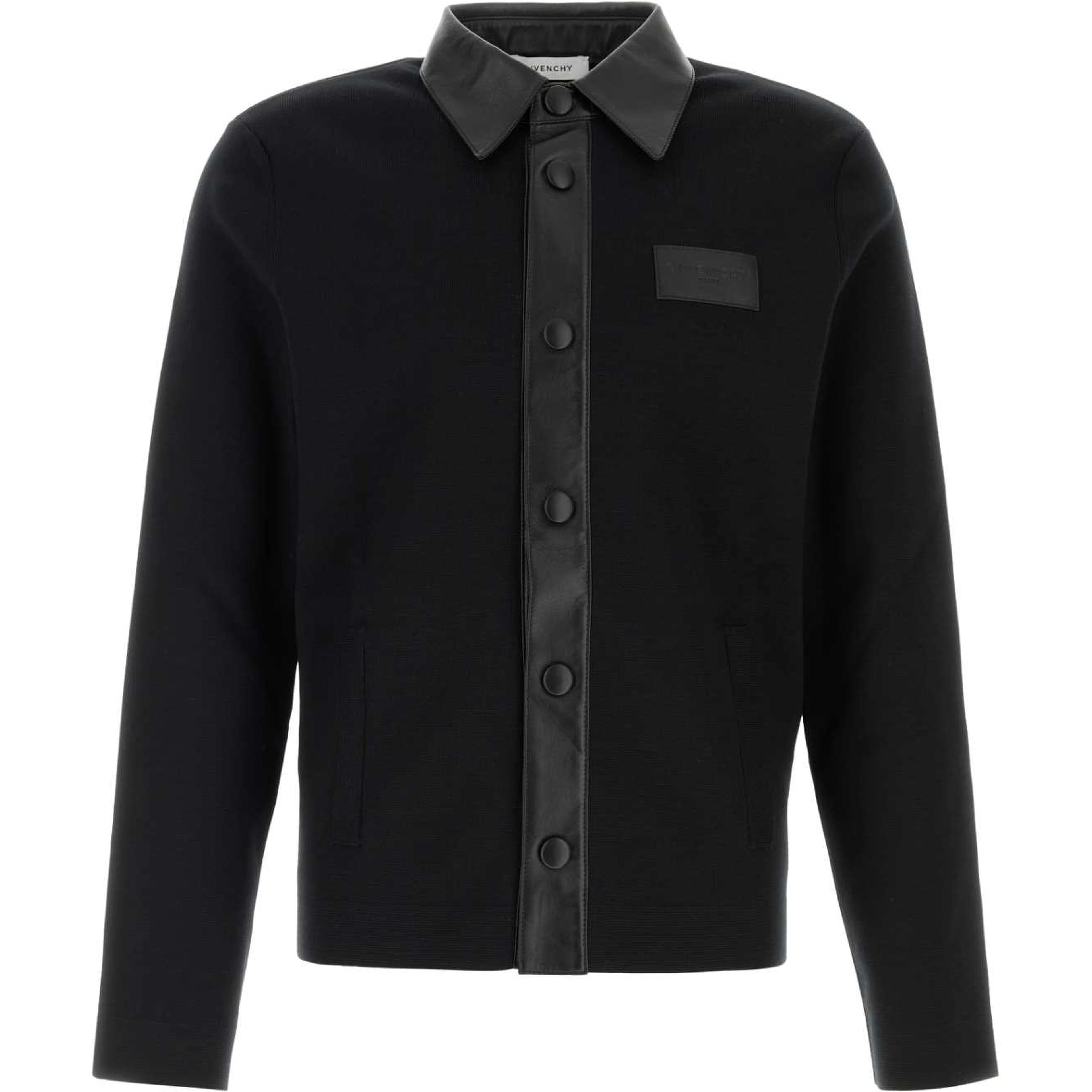 MIX MATERIAL CARDIGAN