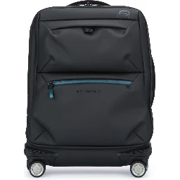 SLIM CABIN LUGGAGE 4 RUOTE IN TESSUTO RICICLATO