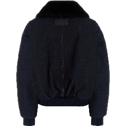 SHEARLING COLLAR DENIM BLOUSON