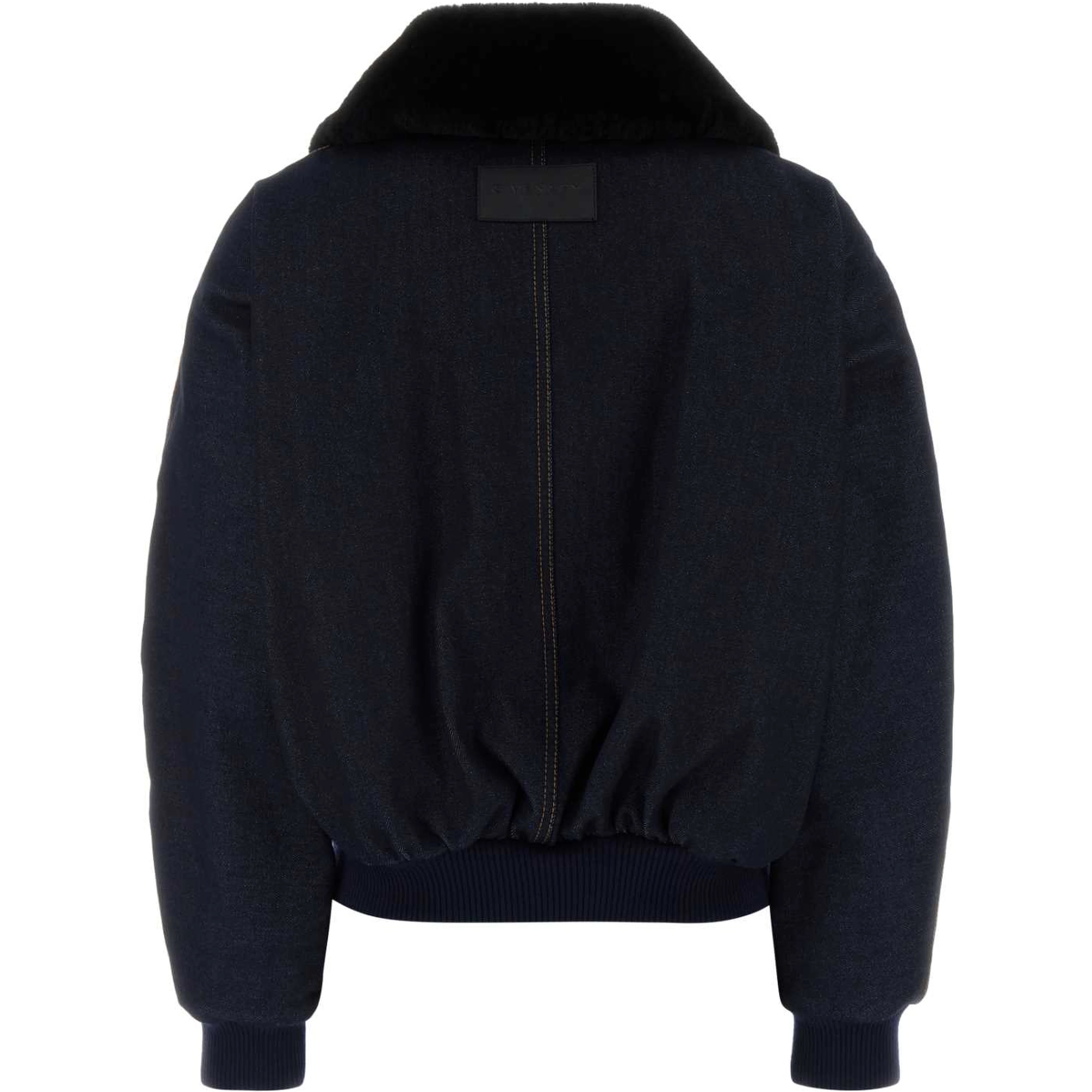 SHEARLING COLLAR DENIM BLOUSON