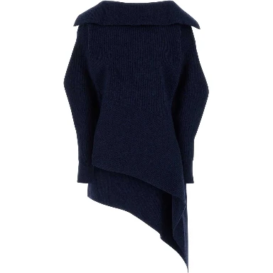 HIGH NECK SLASHED KNITTED DRESS