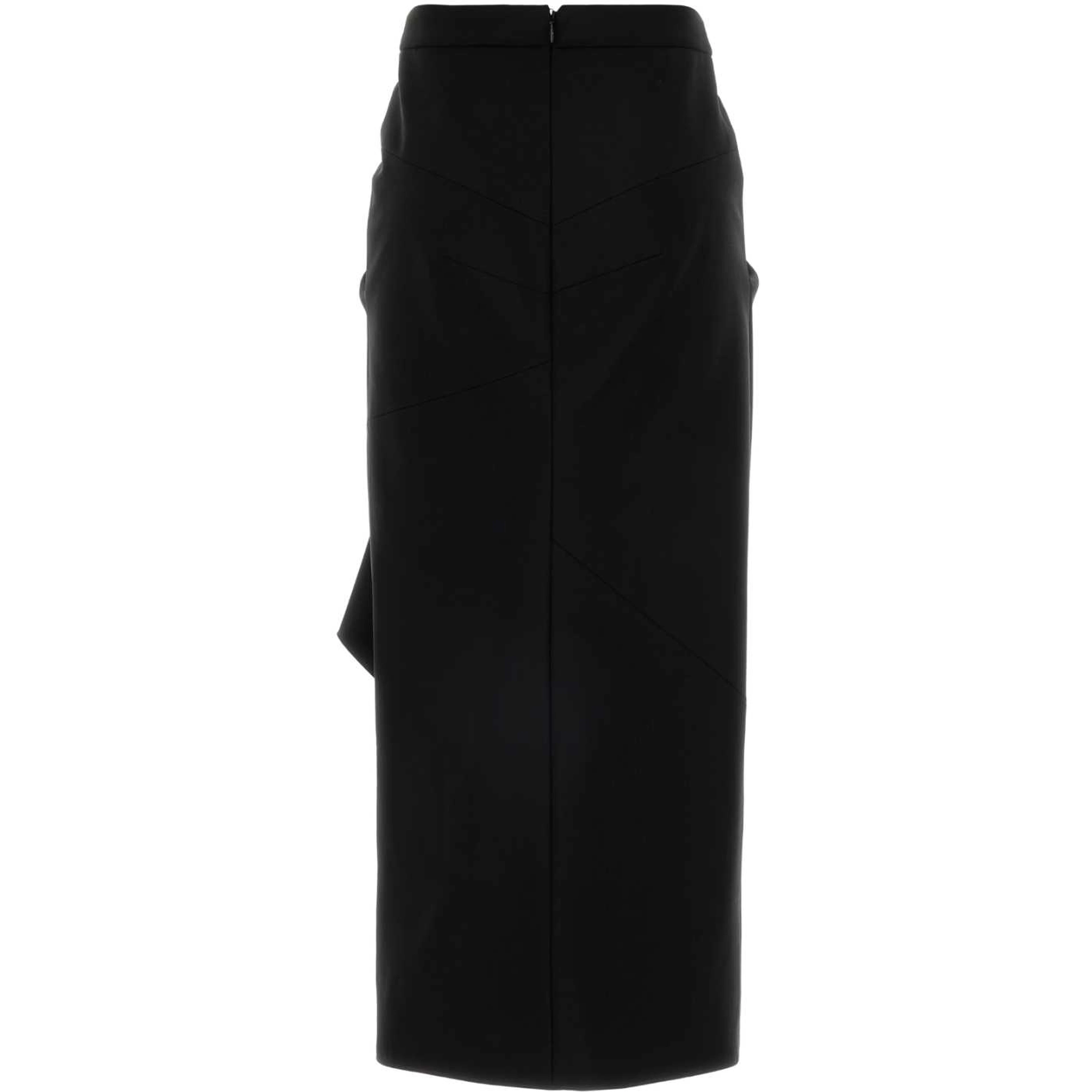 WRAPPED SKIRT WITH STITCHES DETAILING