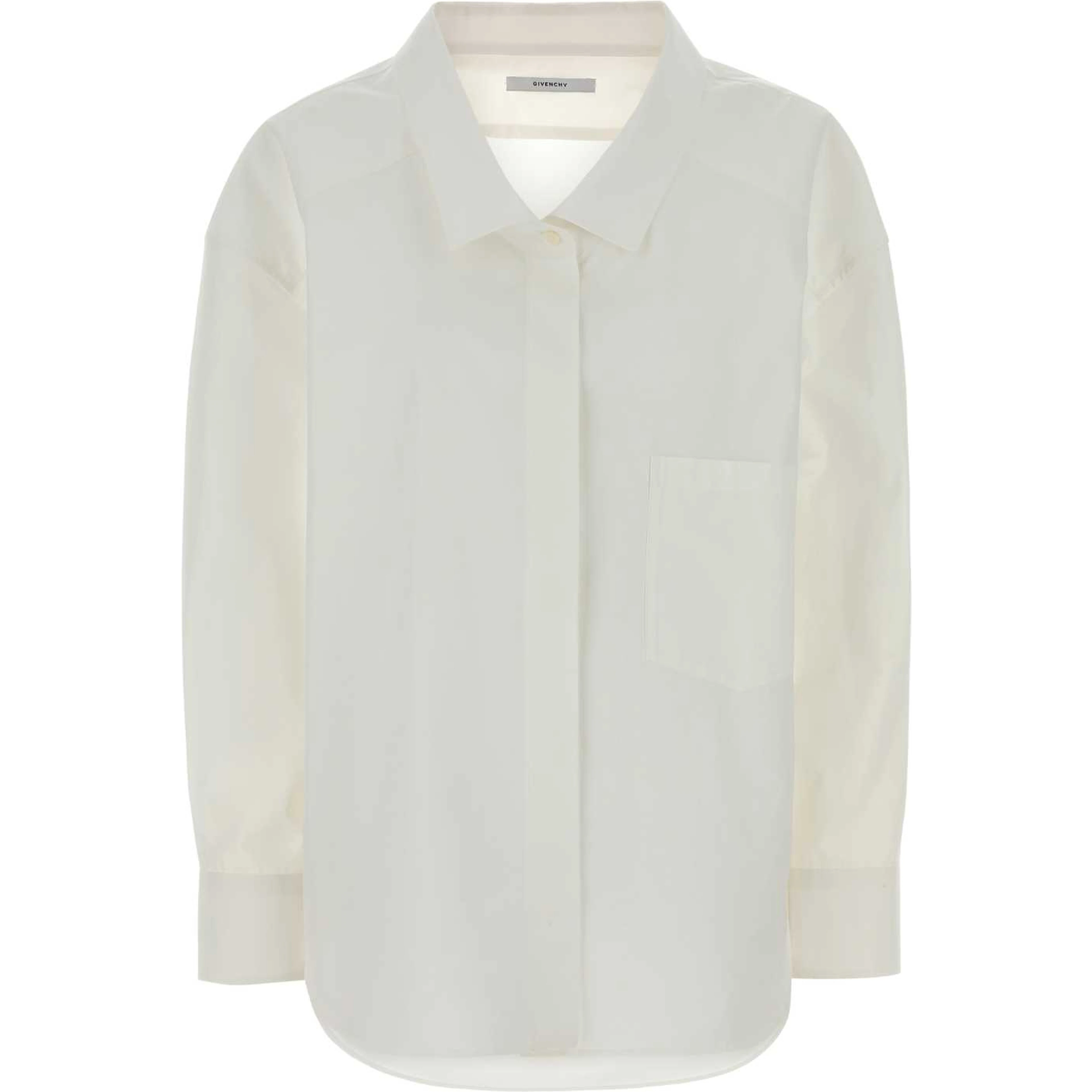 WIDE COLLAR LONG SLEEVE SHIRT