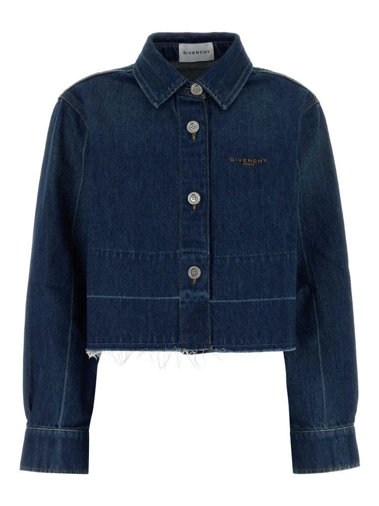 RAW EDGE DENIM SHIRT