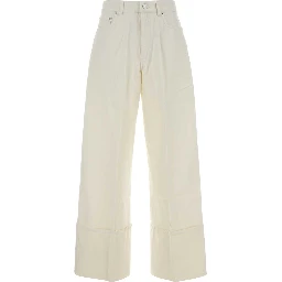 TURN UP DENIM TROUSERS
