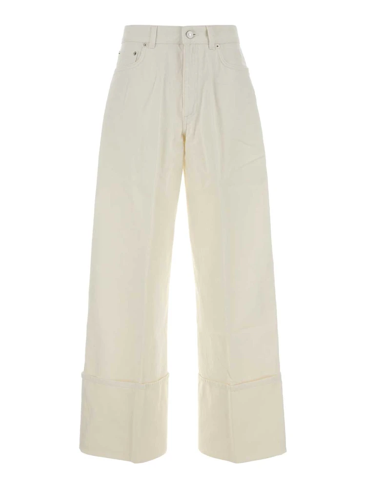 TURN UP DENIM TROUSERS