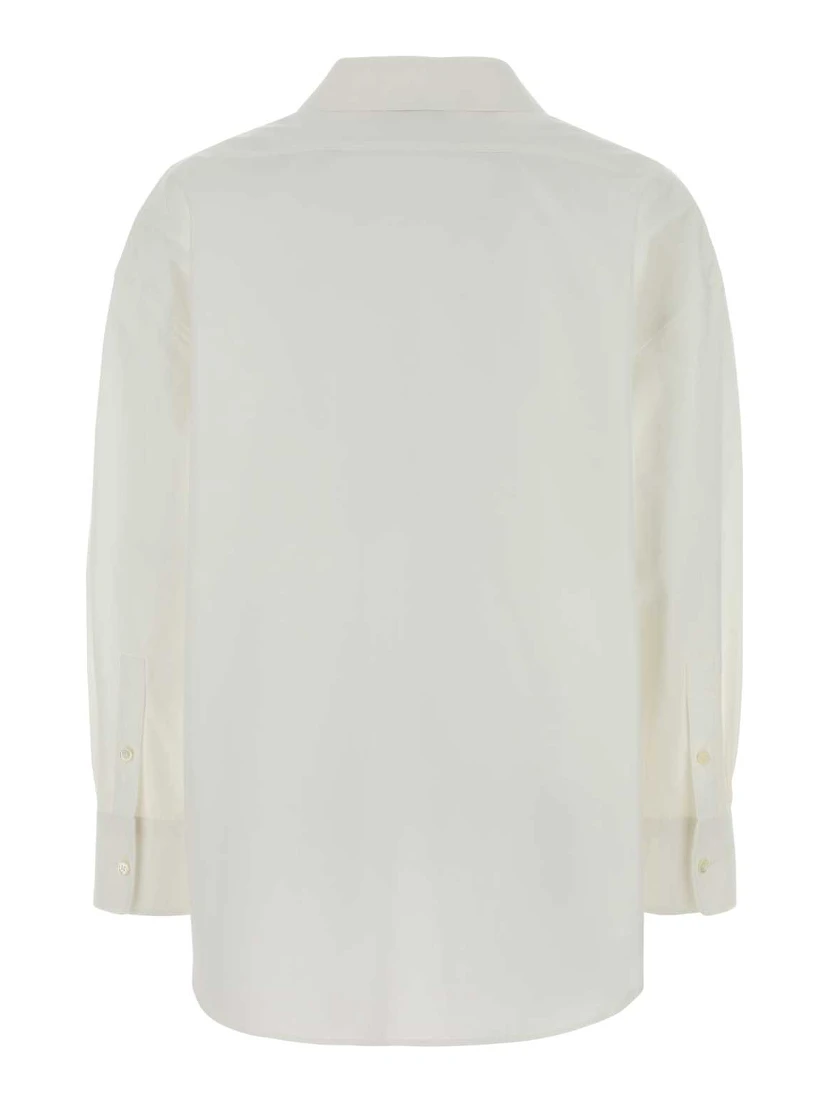 WIDE COLLAR LONG SLEEVE SHIRT