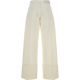 TURN UP DENIM TROUSERS
