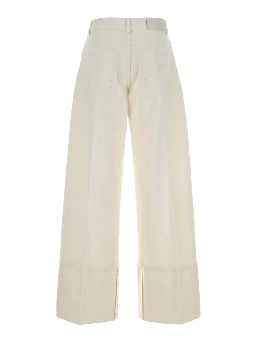 TURN UP DENIM TROUSERS