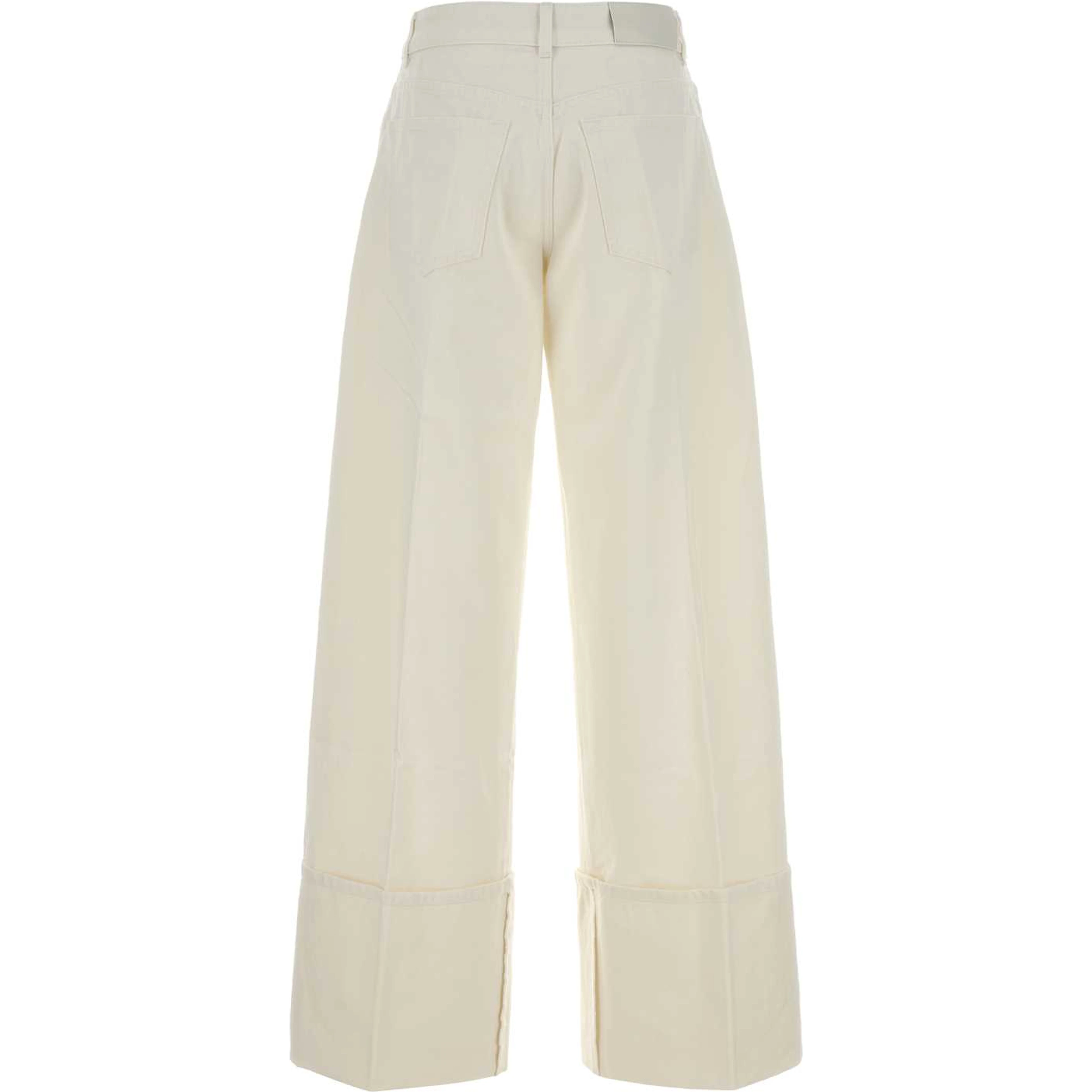 TURN UP DENIM TROUSERS