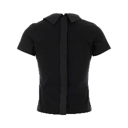 HIGH COLLAR POPELINE T SHIRT