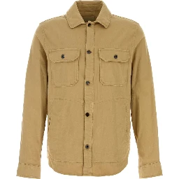 LINEN BLEND SAFARI OVERSHIRT GD