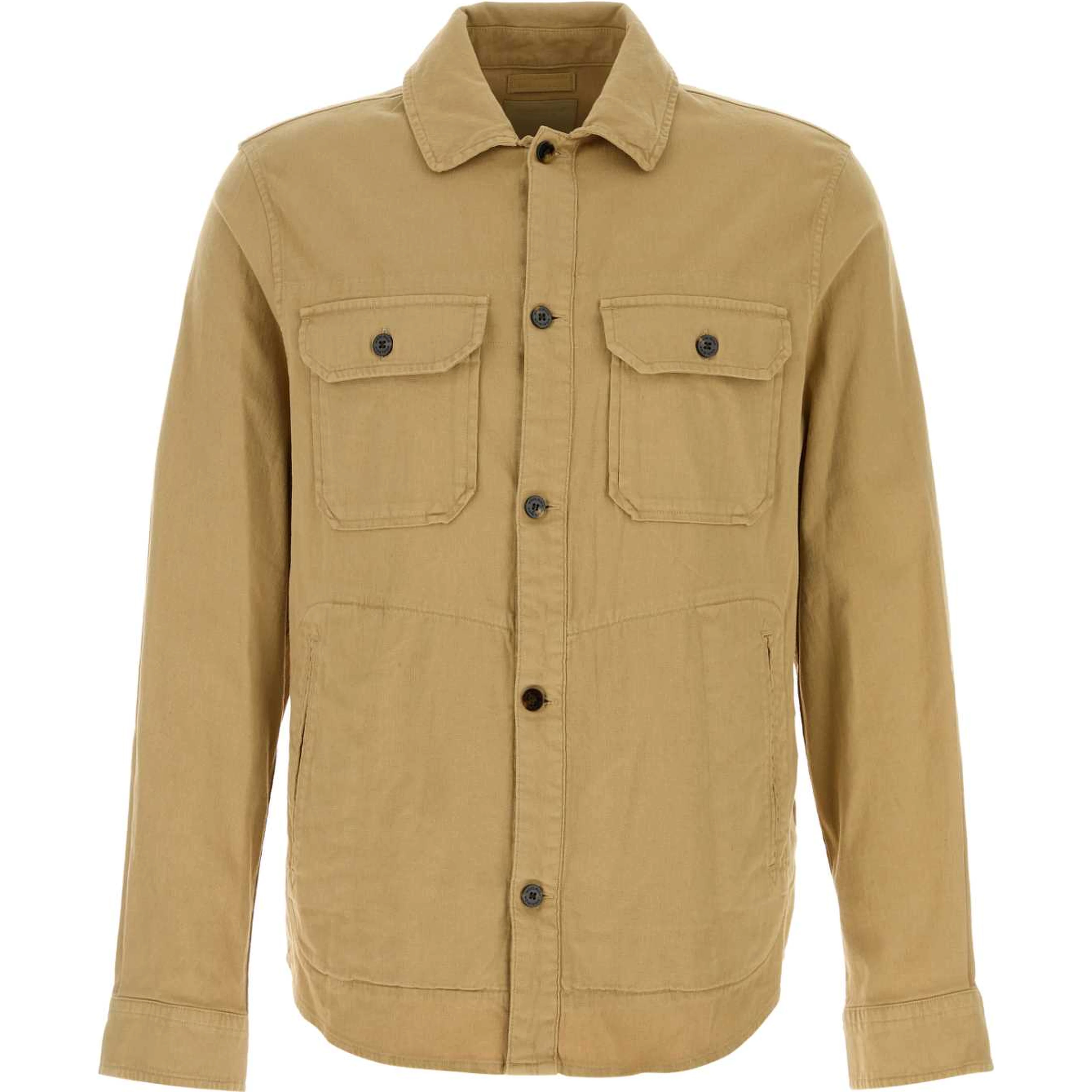 LINEN BLEND SAFARI OVERSHIRT GD
