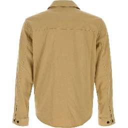 LINEN BLEND SAFARI OVERSHIRT GD