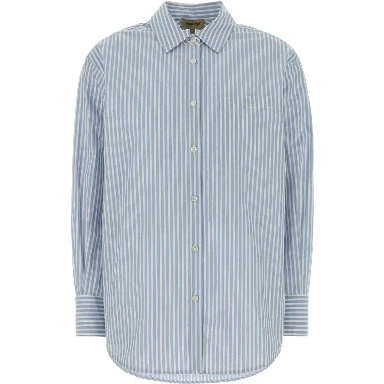 STRIPED COTTON BOYFRIEND