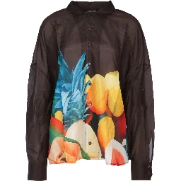 SALPICON LONG SLEEVE SILK SHIRT