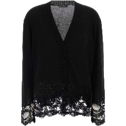 CARDIGAN CON PIZZO