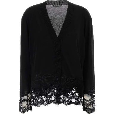 CARDIGAN CON PIZZO
