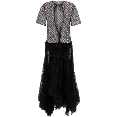 MIXED LACE DRESS