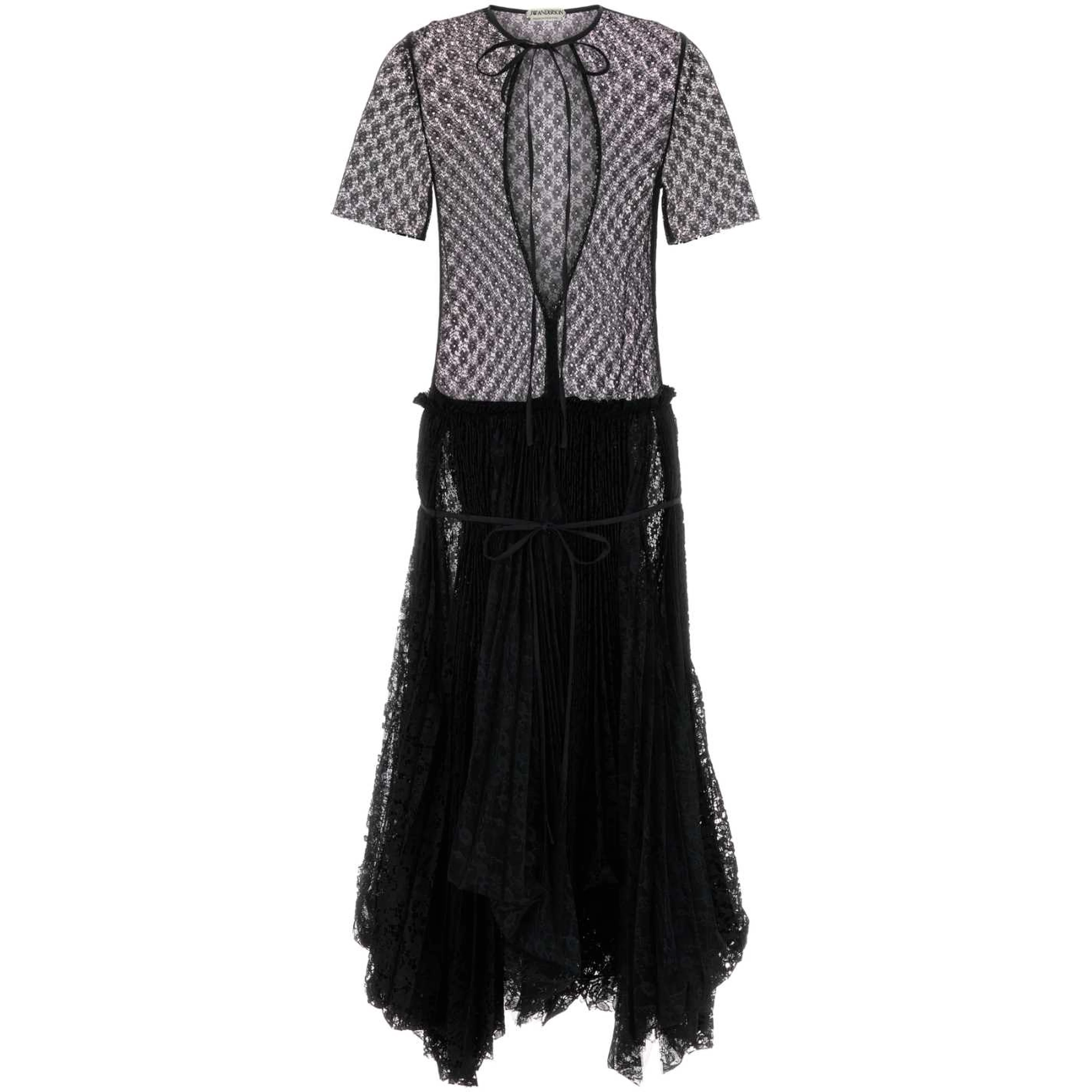 MIXED LACE DRESS