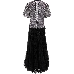 MIXED LACE DRESS
