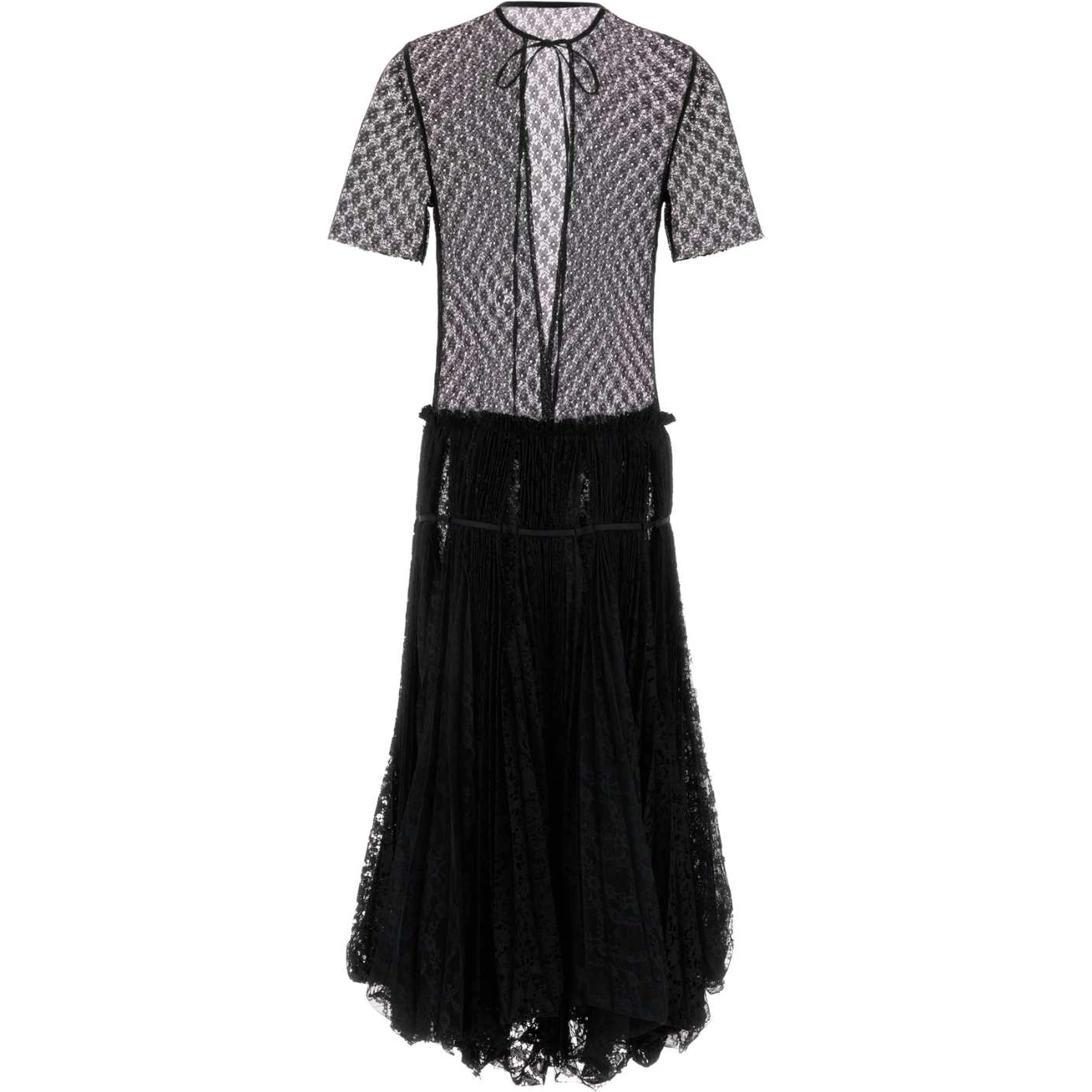 MIXED LACE DRESS
