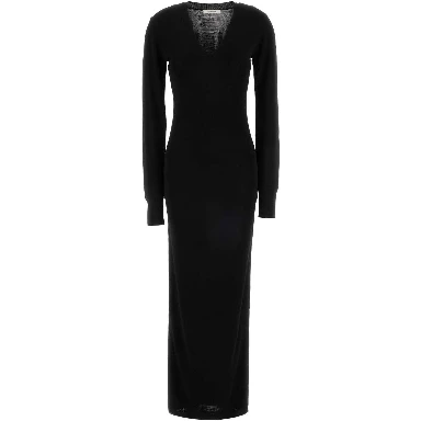 LONG SLEEVE V NECK MIDI
