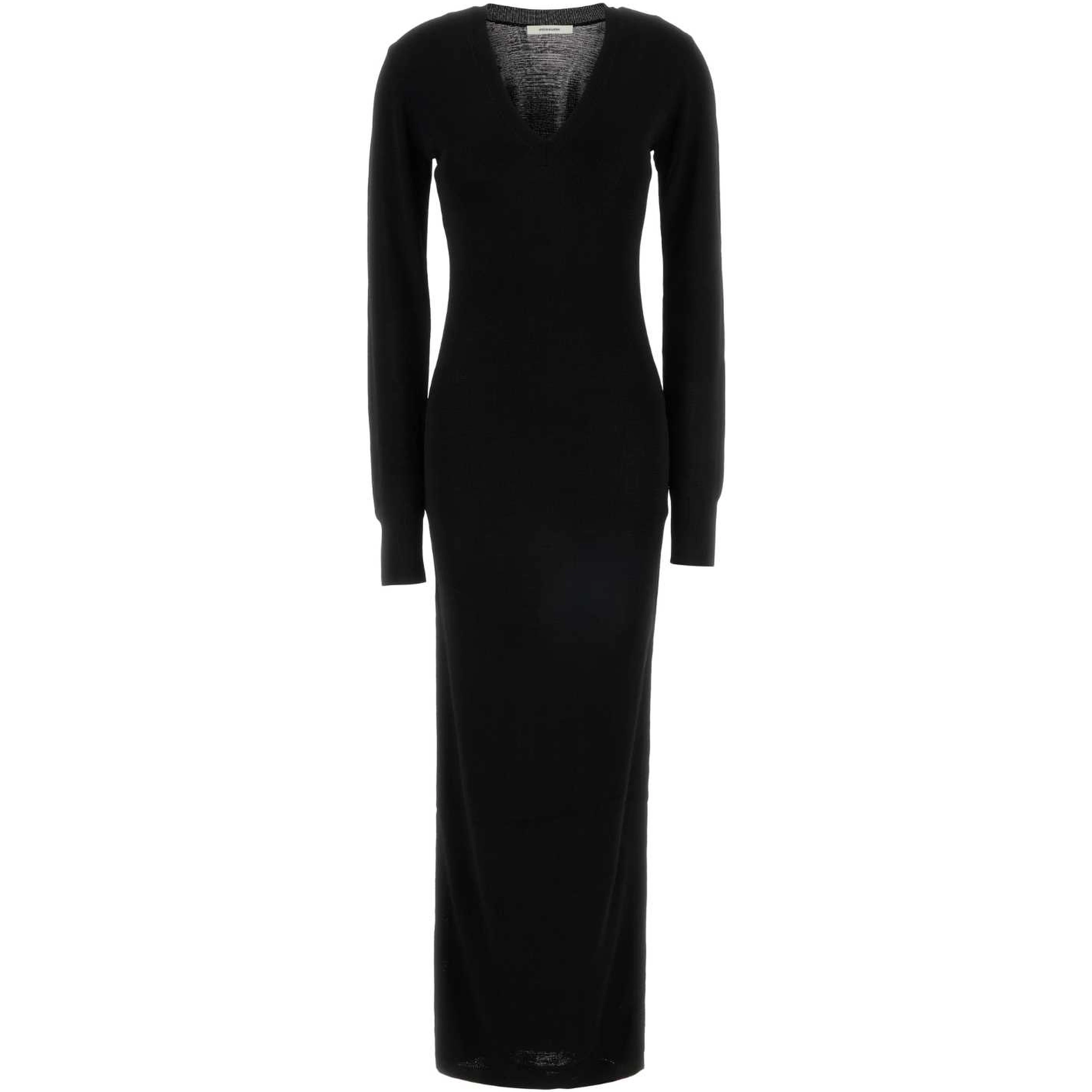 LONG SLEEVE V NECK MIDI