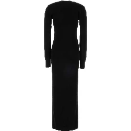 LONG SLEEVE V NECK MIDI